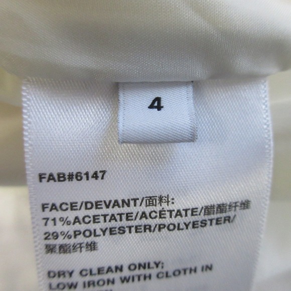 Lafayette 148 New York Clinton White Pants Career Cropped Trousers Womens 4 354 - Picture 12 of 14